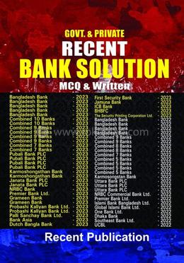 Recent Bank Solution (Govt. and Private) MCQ and Written image
