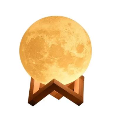 Rechargeable 3D Moon Lamp With Remote 8cm image