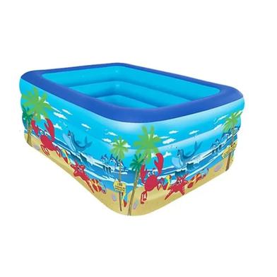 Rectangular Quick Set Inflatable Pool Above Ground Swimming Pool with Free Pumper-130Cm (Any Colour). image