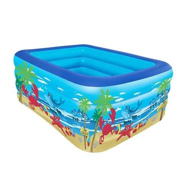 Rectangular Quick Set Inflatable Pool Above Ground Swimming Pool with Free Pumper-150Cm (Any Colour). image