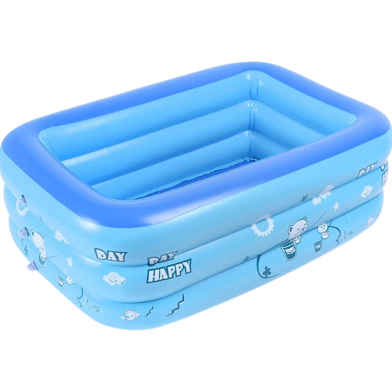 Rectangular Quick Set Inflatable Pool Above Ground Swimming Pool with Free Pumper-210Cm (Any Colour). image