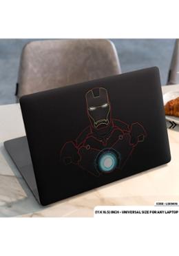 DDecorator Red Print Of Iron Man Laptop Sticker image