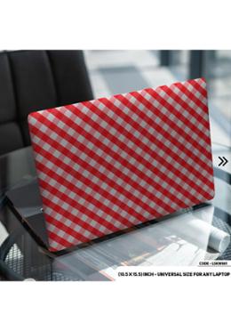 DDecorator Red Seamless Pattern Laptop Sticker image