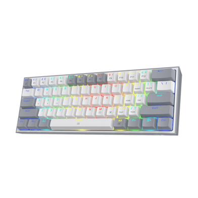 Redragon K617 Fizz RGB Red Switch White-Gray Gaming Keyboard image