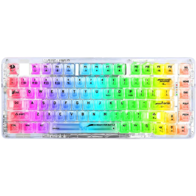 Redragon K649 Elf Pro Translucent Custom Silver Switch Mechanical Keyboard image