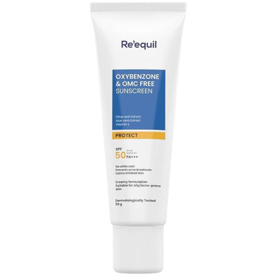 Re'equil Oxybenzone and OMC Free Sunscreen – 50g image