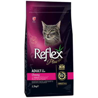 Reflex Plus Choosy With Salmon Adult Cat Food 1.5 Kg image