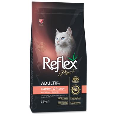 Reflex Plus Premium Adult Cat Food–Hairball And Indoor Salmon 1.5 kg image