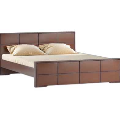 Regal Paradise Wooden Double Bed | BDH-305-3-1-20 image