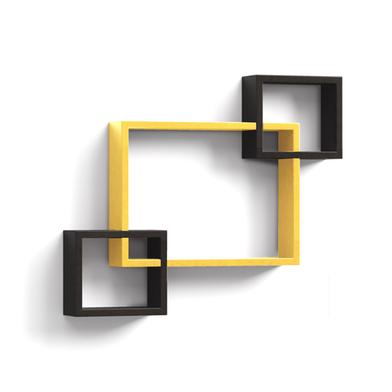 Regal Wall Shelf Craft Items HDC-301 Yellow And Black image