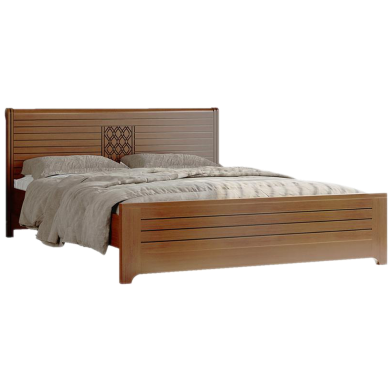 Regal Wooden Sidon King Bed - Antique | BDH-359-3-1-20 image