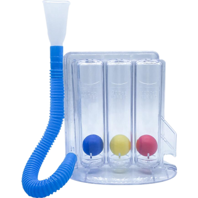 Rehabilitation Breathing Instructor Vital Power Exercise Three Ball Instruments Lung Function Breathing Practitioner (Any Colour). image