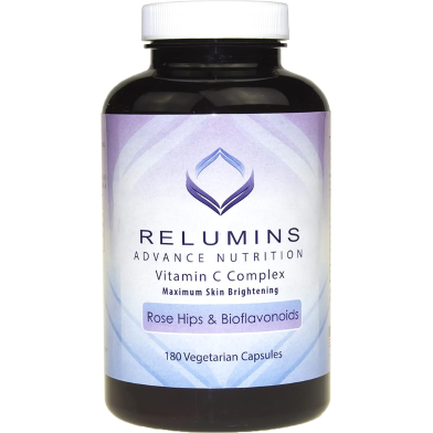 Relumins Advance Nutrition Vitamin C Complex MAX Skin Brightening with Rose Hips and Bioflavinoids 180 Capsules image