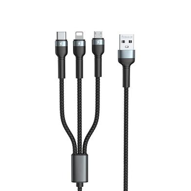 Remax RC-124th 3-in-1 Braided Data Cable image