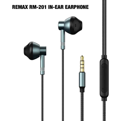 Remax RM-201 Wired Earphone With Mic image