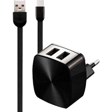 Remax RP-U215 Type-C 2.4A 2-USB Ports Charger Set W/type-C Data Cable image