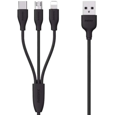 Remax Suda 3 in 1 Fast Charging Cable for Lightning/Micro/Type-C 1M RC-109th image