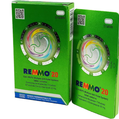 Remmo 20 mg MUPS 15's Strip Tablet image