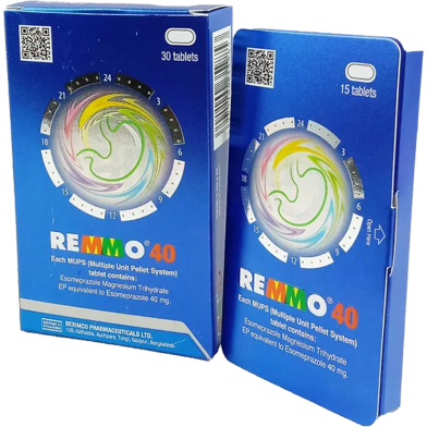 Remmo 40 mg MUPS 15's Strip Tablet image