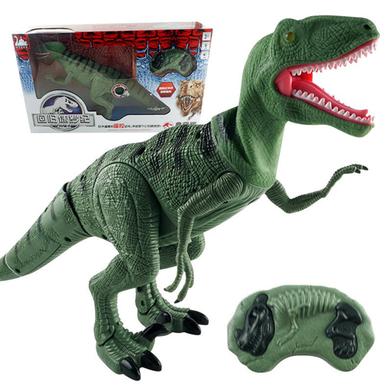 Remote Control Dinosaur Toy Smoke Breathing and Walking Dragon with Lights and Sounds RS6136 image
