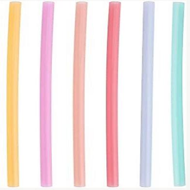 Reusable Silicone Drinking Flexible Drinking Straw ( One Pcs ) image