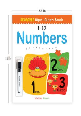 Reusable Wipe And Clean Book (1-10 Numbers) image
