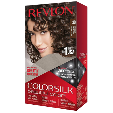 Revlon Colorsilk Beautiful Hair Color – 30 Dark Brown image