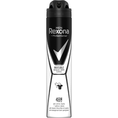 Rexona Invisible Black and White Men Deodorant Spray 200 ml image