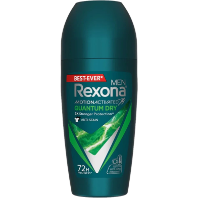 Rexona Motion Activated Quantum Dry Roll On For Men image