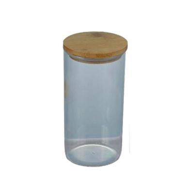 Rfl Crystal Jar With Bamboo Lid 1000 ML image