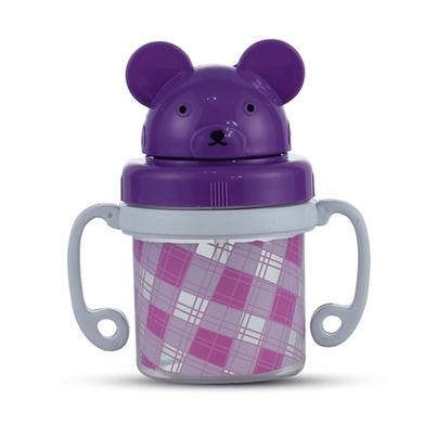 Rfl Cute Water Bottle 200 ML - Trans and Purple image
