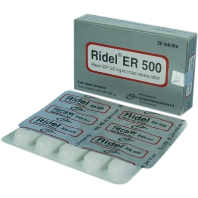 Ridel ER 500mg Tablet 10s Strip image