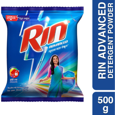 Rin Advanced Detergent Powder 500gm image