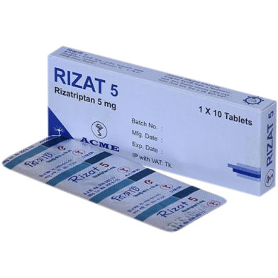 Rizat 5 mg Tablet 10's Strip image