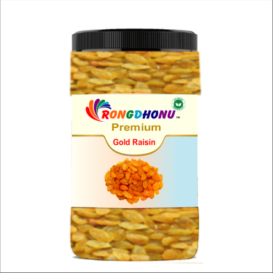 Rongdhonu Premium Gold Raisin, Gold Kismis -500gm image