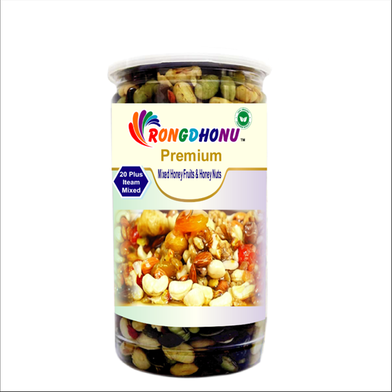 Rongdhonu Premium Mixed Honey Fruits and Honey Nuts -500gm image