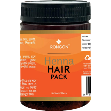 Rongon Herbals Henna Hair Pack 100 gm image