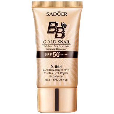 SADOER Golden Snail Sunscreen Hydrating Isolating BB Cream image