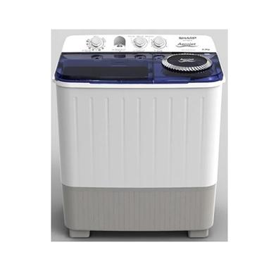 SHARP ES-T85A-Z Semi Automatic Top Loading Washing Machine 8KG White and Blue image