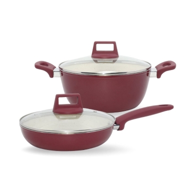 SINGER Ceramic Granite Non Stick Cookware Giftbox | 3 Pcs image