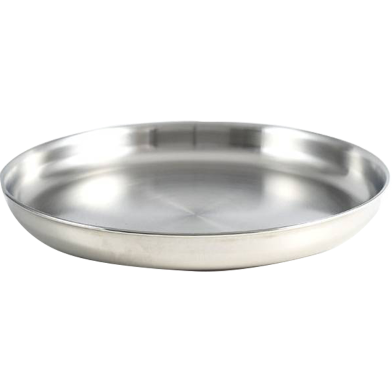 SKB Food Grade Stainless Steel Plate 24 cm - Silver image
