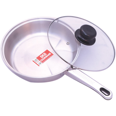 SKB Frying Pan With Glass Lid 22 Cm (Deep) image