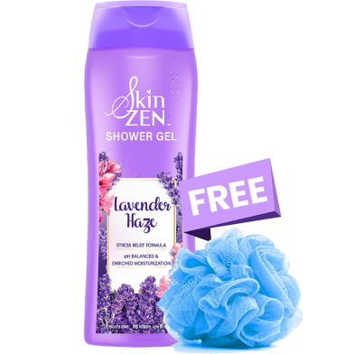 SKINZEN Lavender Shower Gel 250 ml (Buy 1 Get 1 Loofa Free) image