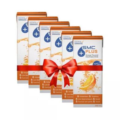 SMC Plus Orange Electrolyte Drink (250 ml) (6pcs Combo Pack) image