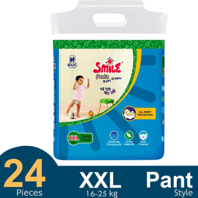 SMC Smile Pant System Baby Diaper (Size- XXL) (24 Pcs) (16-25 kg) image