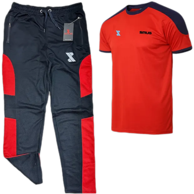 SMUG Stylish T shirt and Trouser Set For men - Soft and Comfortable - Joggers For Men image