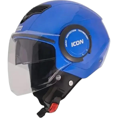 STUDDS Icon Half Face Bike Helmet Blue image