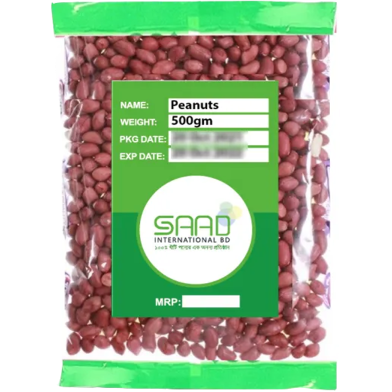 Saad Raw Peanuts, China Badam - 500gm image