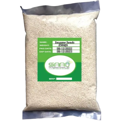 Saad Sesame Seeds Sada Til White Sesame - 250gm image