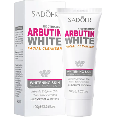 Sadoer Arbutin Nicotinamide White Facial Cleanser - 100 gm image